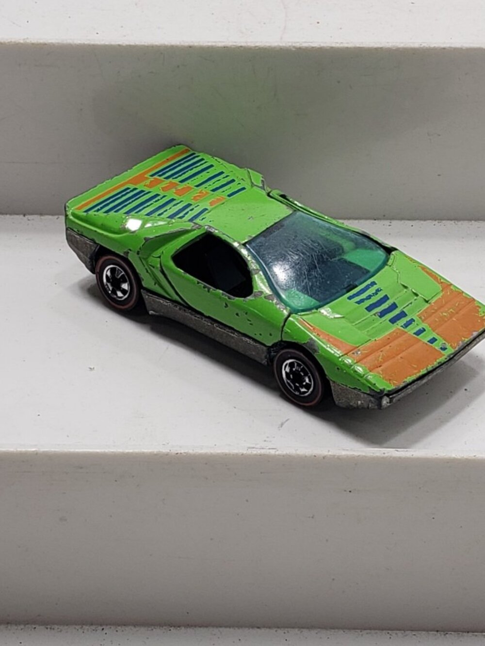 Vintage Hot Wheels Redline Carabo Lime Green Hong Kong 1969 Diecast Car